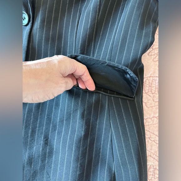 Ann Taylor Charcoal Pinstripe Blazer - Picture 11 of 13